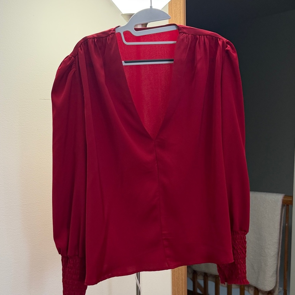 Elegant Red Women's Top